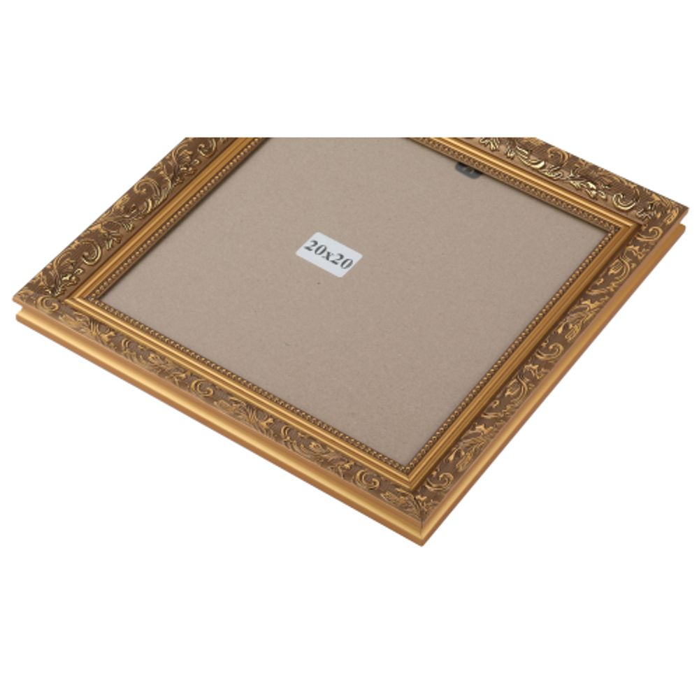 Фоторамка FA Садко 20х20 пластиковая семейная цвет золотой гобелен | FA фототовары