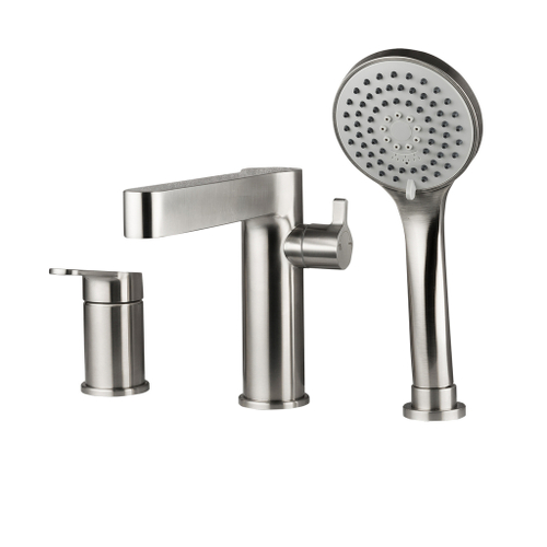 Смеситель для акриловой ванны 35к G1199-30 GAPPO нерж сталь, (3 отв.) САТИН