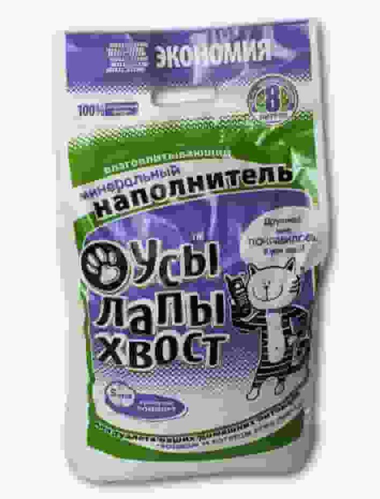 Наполнитель гигиенический "Усы, лапы, хвост" комфорт 8л. Наполнитель гигиенический "Усы, лапы, хвост" комфорт 8л.