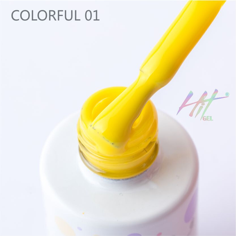 Гель-лак ТМ "HIT gel" №01 Colorful, 9 мл