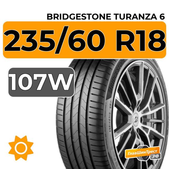 Bridgestone Turanza 6 235/60 R18 107W XL