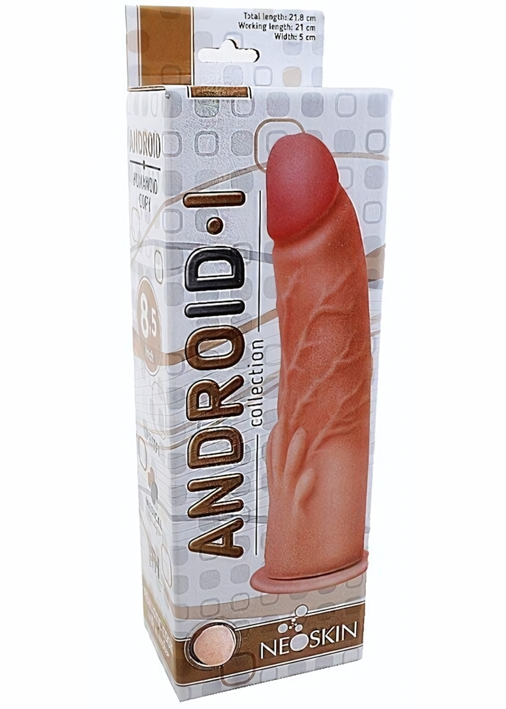 Фаллоимитатор неоскин на присоске ANDROID I Long (Цвет: телесный)