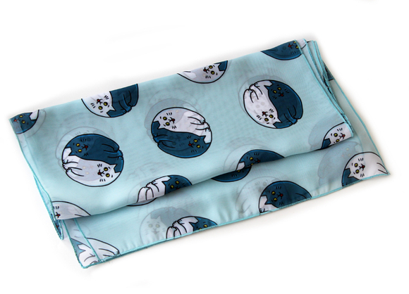 Шарф "Кото инь-ян"