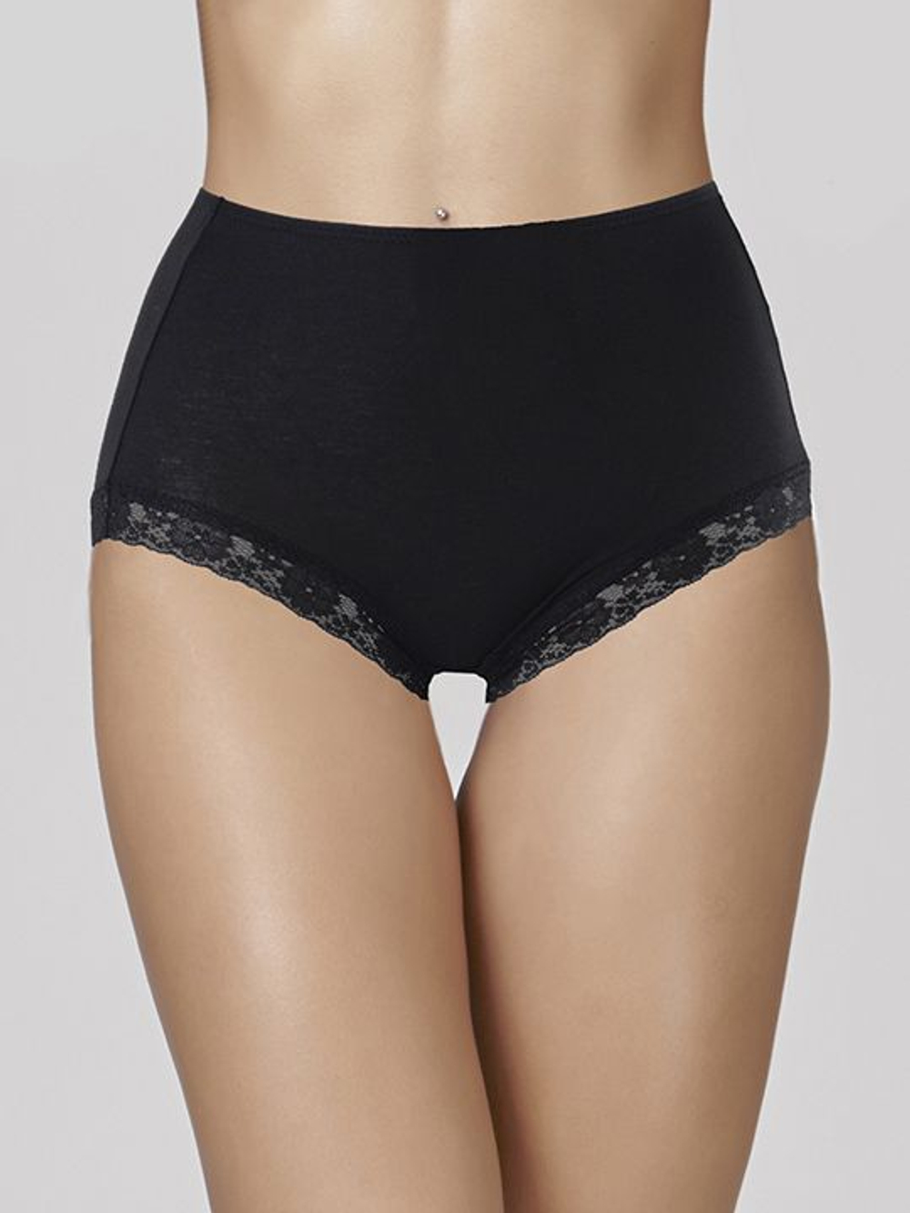 Высокие трусики-слипы Charming из микромодала (Размер: XXL) (Цвет: кофейный)