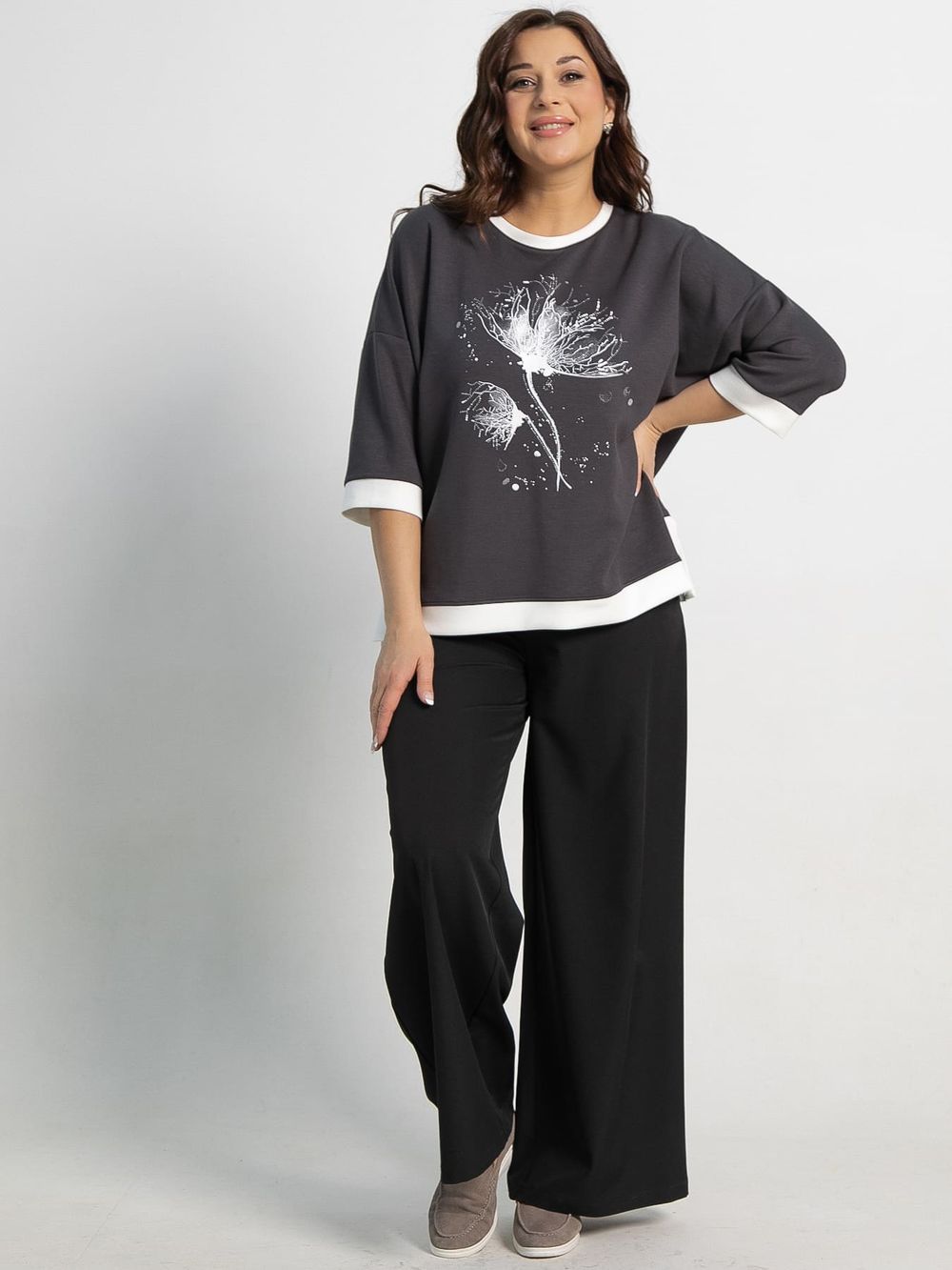 Блуза Нукси (серая) Б15172-4М LT Collection