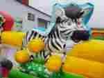 Коммерческий надувной батут "Царство зверей 3", 5x4x2.8 м