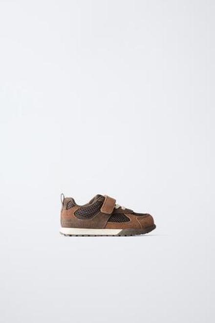 ZARA BAREFOOT МНОГОСЛОЙНЫЕ КРОССОВКИ, КОРИЧНЕВЫЙ
