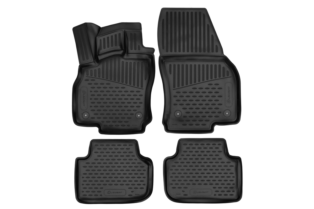 Коврики 3D в салон для AUDI Q3, 2018- кроссовер, 4шт. (полиуретан) Element.ELEMENT3D02192210K