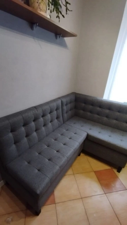 Диван угловой Спектрум с прямым углом (серый)