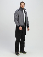 Куртка ProfLineLeader (тк.Софтшел), серый/черный