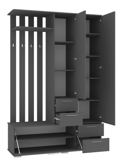 Прихожая ЖЕНЕВА-3 с зеркалом правая