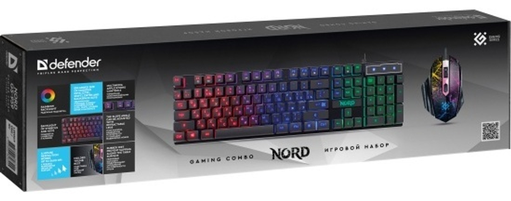 Клавиатура Defender Nord GS-959 черный