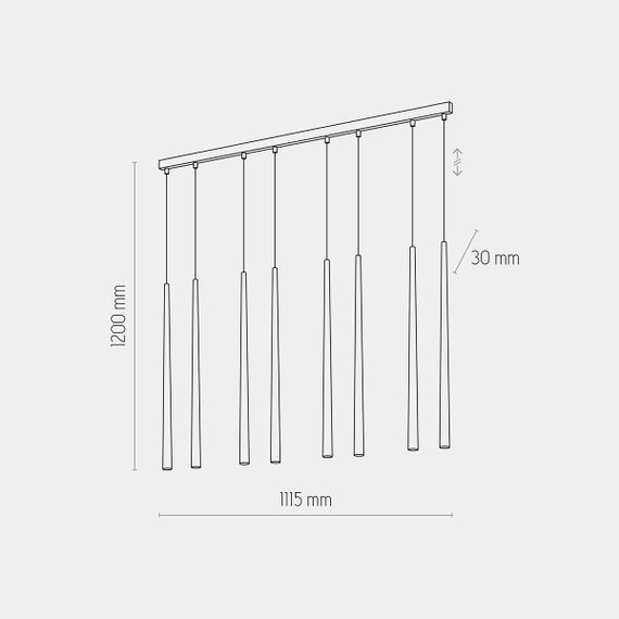 Подвесной светильник TK Lighting 6423 Piano Gold
