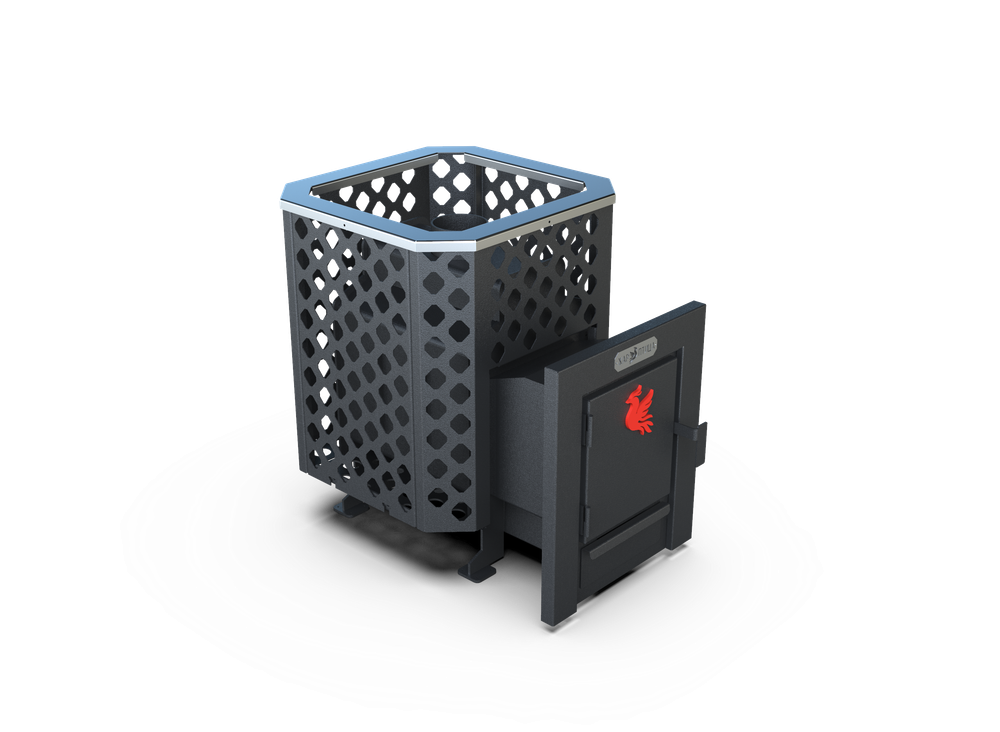 Банная печь Душа- 15 Сетка Перфорация 8мм