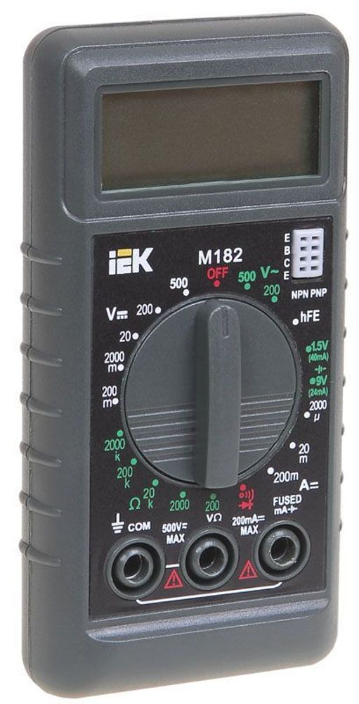 Мультиметр цифровой Compact M182 IEK TMD-1S-182 Мультиметр цифровой Compact M182 IEK TMD-1S-182