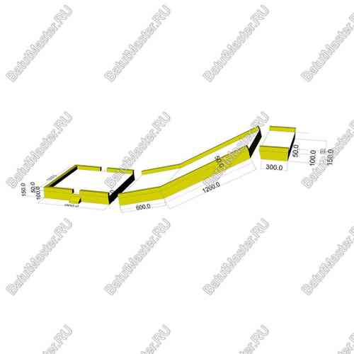 Надувная подушка «ModJump»для фристайла и экстрим-прыжков, 30×10×1,5 м