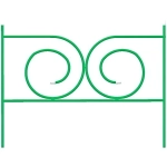 Заборчик садовый «Симфония» 56*64*320см (5дет)