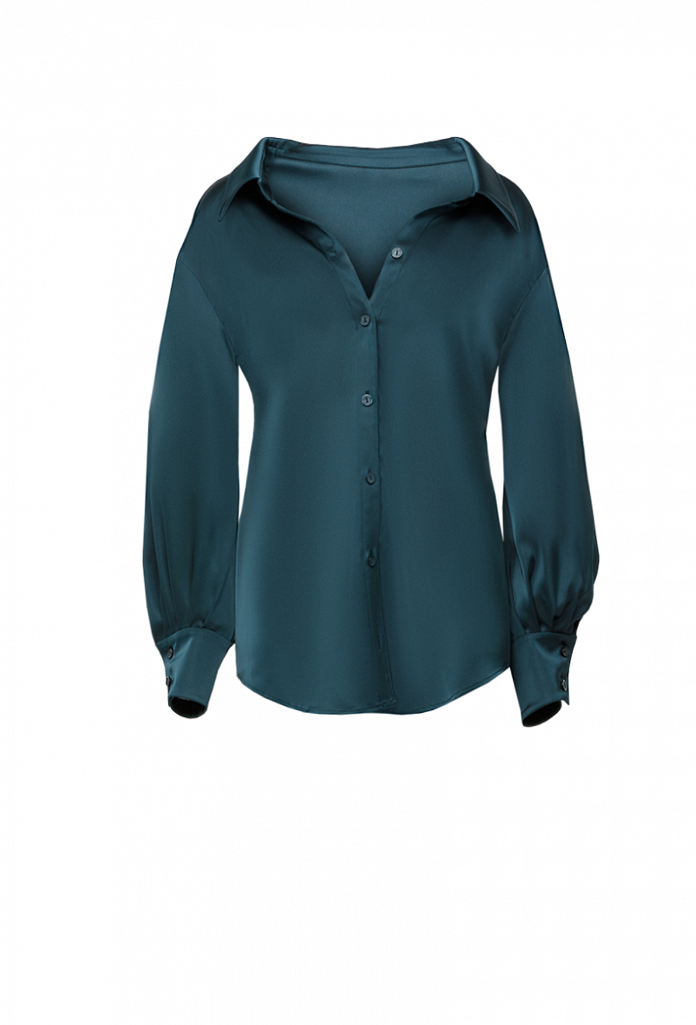 Fall/Winter 2021, Шелковая блуза с глубоким декольте