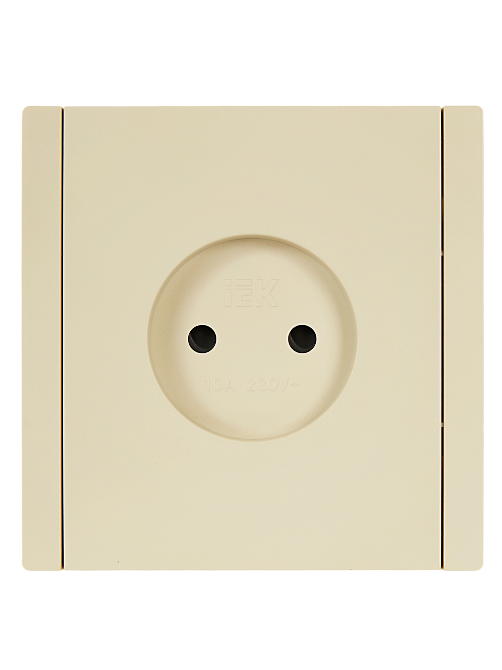 FORTE&PIANO Розетка 1-местная без заземления с защитными шторками винтовое крепление 10А FP417 ваниль IEK