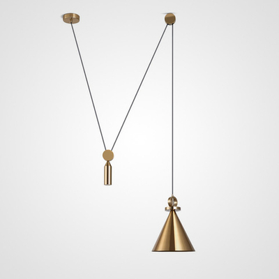 Светильник Shape up Pendant Cone Brass