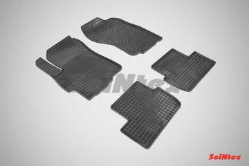 Резиновые коврики в салон Mitsubishi Lancer X (2007-2017) "Сетка"