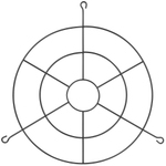 Защитная металлическая решетка ЭРА SPP-AC8-402-150 для светильников SPP-402 мощностью 150Вт