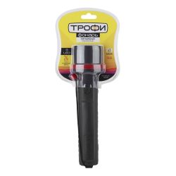 Светодиодный фонарь Трофи TR3D ручной на батарейках резина | Универсальные  фонари