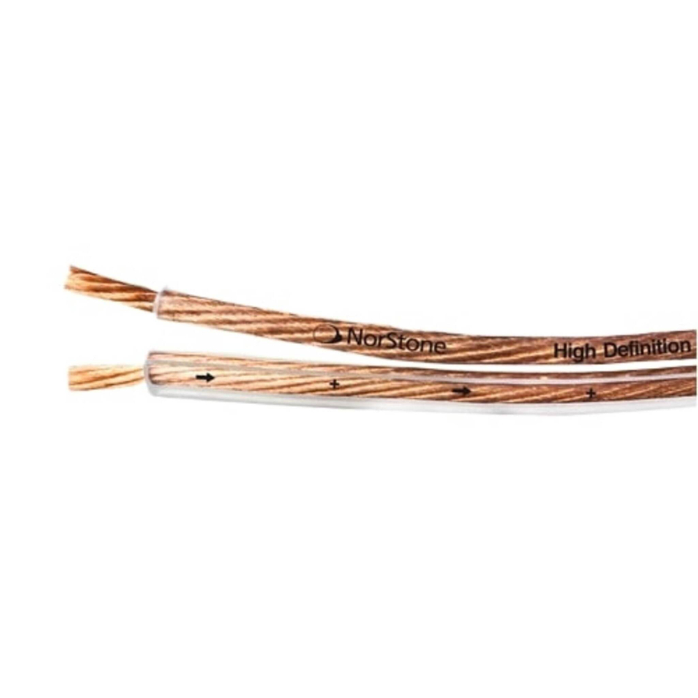 NorStone Classic CL250, акуст.кабель, сечение 2х2,5мм², OFC, прозр.изоляция, 100 м.(NORCL250100)
