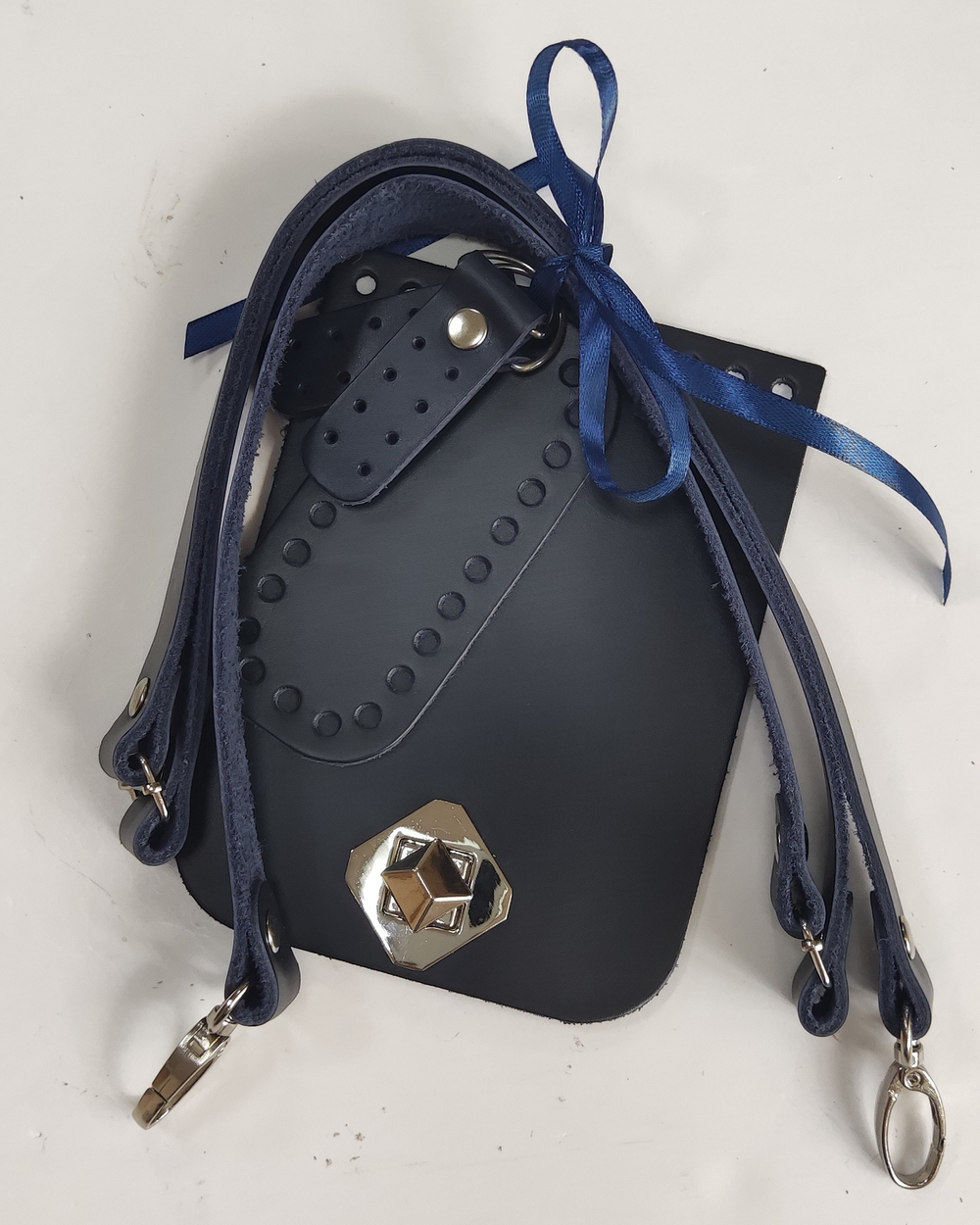 Комплект для мини-сумки Кожа Midnight blue