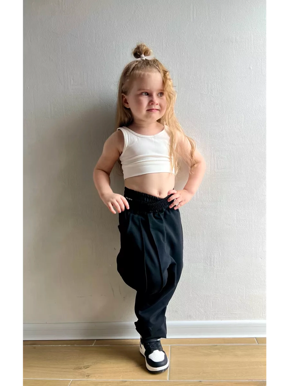 Брюки спортивные с двойной талией