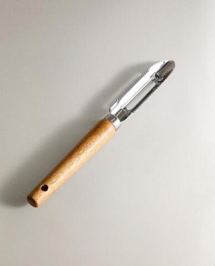 ZARA HOME КУХОННАЯ ОВОЩЕЧИСТКА С ДЕРЕВЯННОЙ РУЧКОЙ, КОРИЧНЕВЫЙ