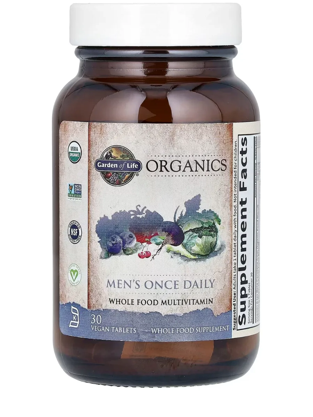 Organics Мультивитамины для мужчин 30 таблеток