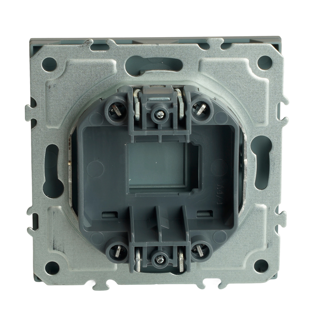 Заглушка (механизм), серия Эмили, платиново-серый, soft touch, RST00-5116-10 49961