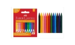 Мелки воск. 12 цв. Faber-Castell трехгранные стирающие к/к 122520