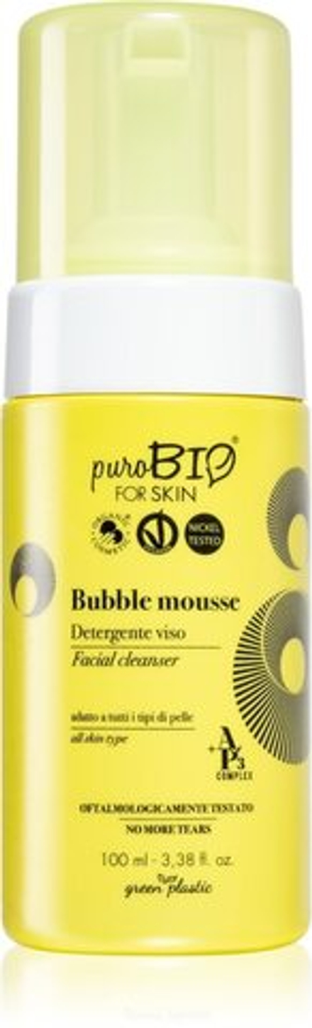 puroBIO Cosmetics Bubble Mousse - нежная очищающая пенка для лица /   100  ml  / GTIN 8051411363668