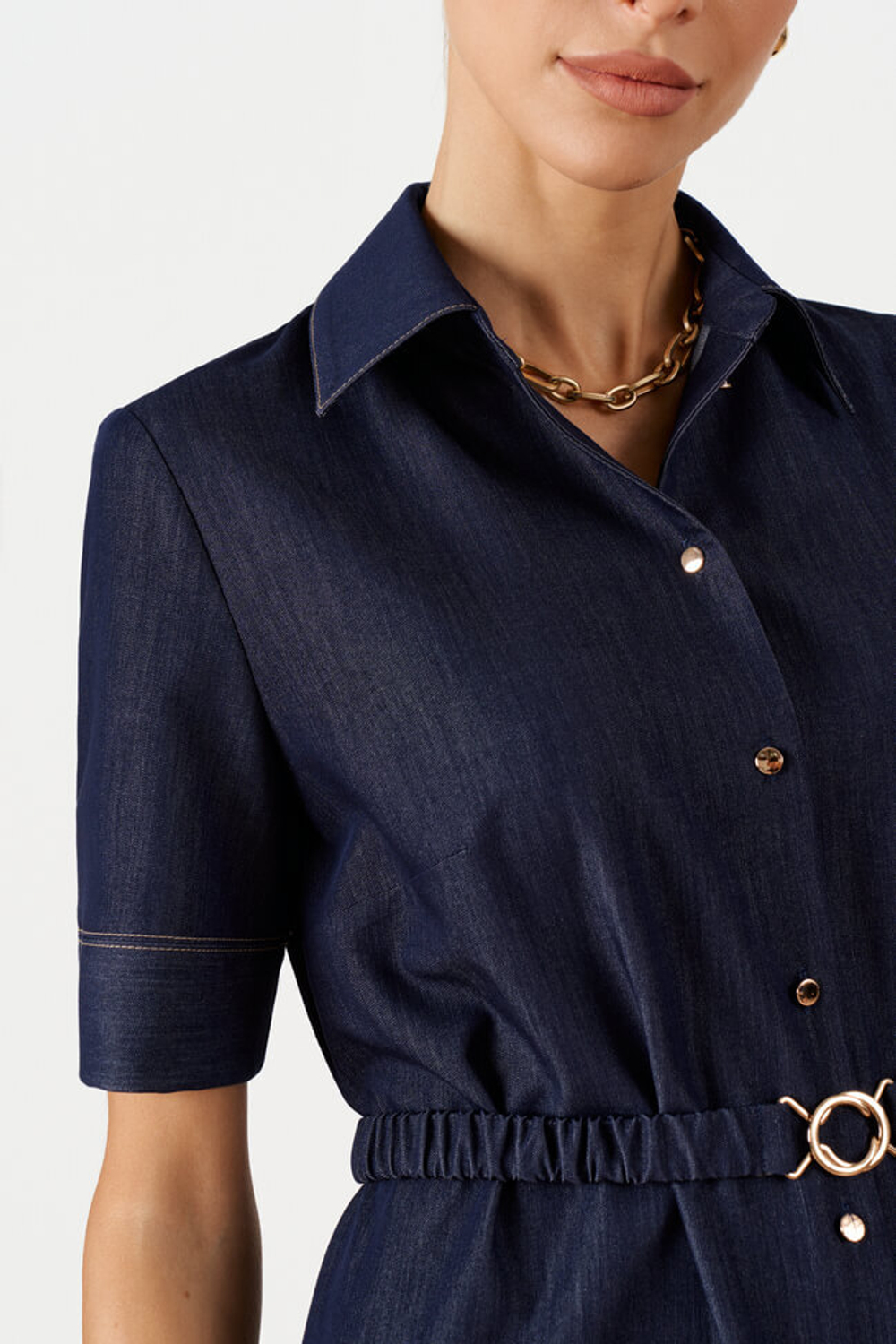 51678 Платье женское (синий джинс.)