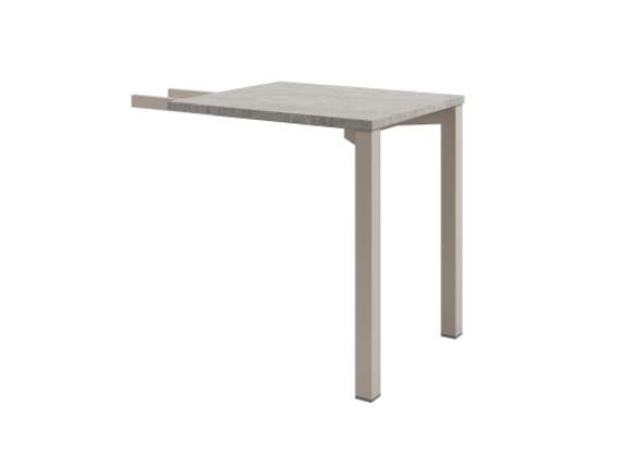 Брифинг 700х600х750 на металлокаркасе D-890 Бетон Чефалу светлый/Кашемир серый