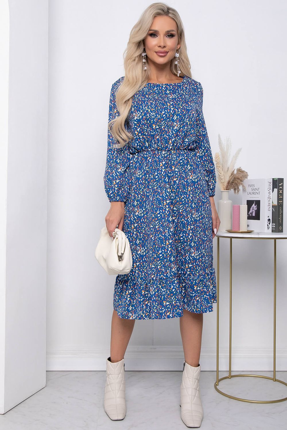 Платье "Лисбет" П8554 (синее) LT Collection