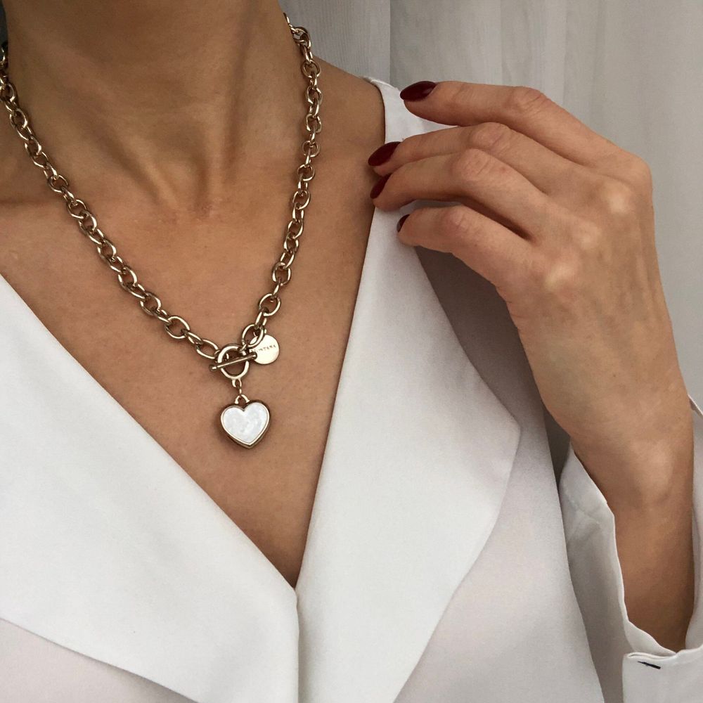 цепь с сердцем бронза цепь с сердцем бронза