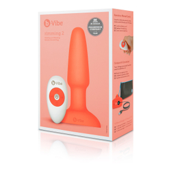 b-Vibe Rimming Plug 2 - Анальная пробка с риммингом