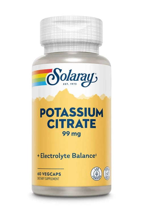 Biocitrate Potassium 99мг 60 капсул Solaray