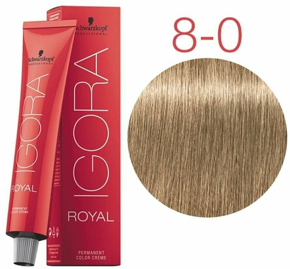 Schwarzkopf Professional Igora Royal краситель для волос, 8-0 светлый русый натуральный, 60 мл
