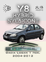 Щетки стеклоочистителя HUOYE Y8 550/500 мм на Dacia Logan | Hook/J-Hook