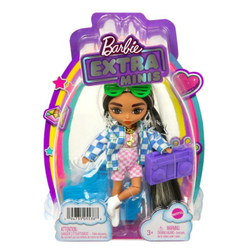 Barbie Extra Minis - Маленькая модная куколка в клетчатой курточке HGP64