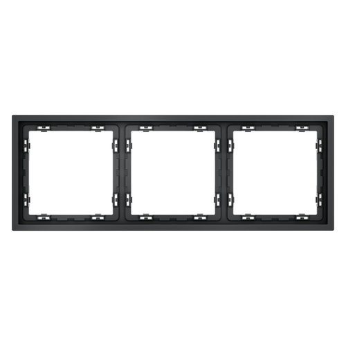 Рамка пластиковая VOLTUM S70 на 3 поста, (графит)