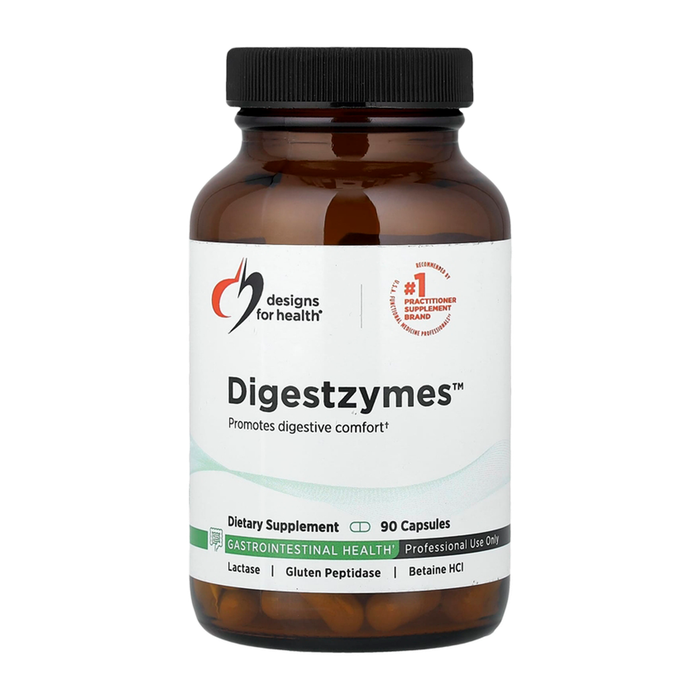 Пищеварительные ферменты, Digestzymes, Designs for Health, 90 капсул