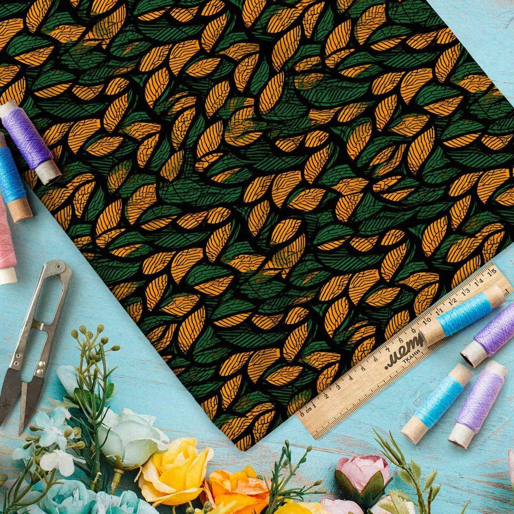 Ткань премиум шелк искусственный Армани графический лабиринт