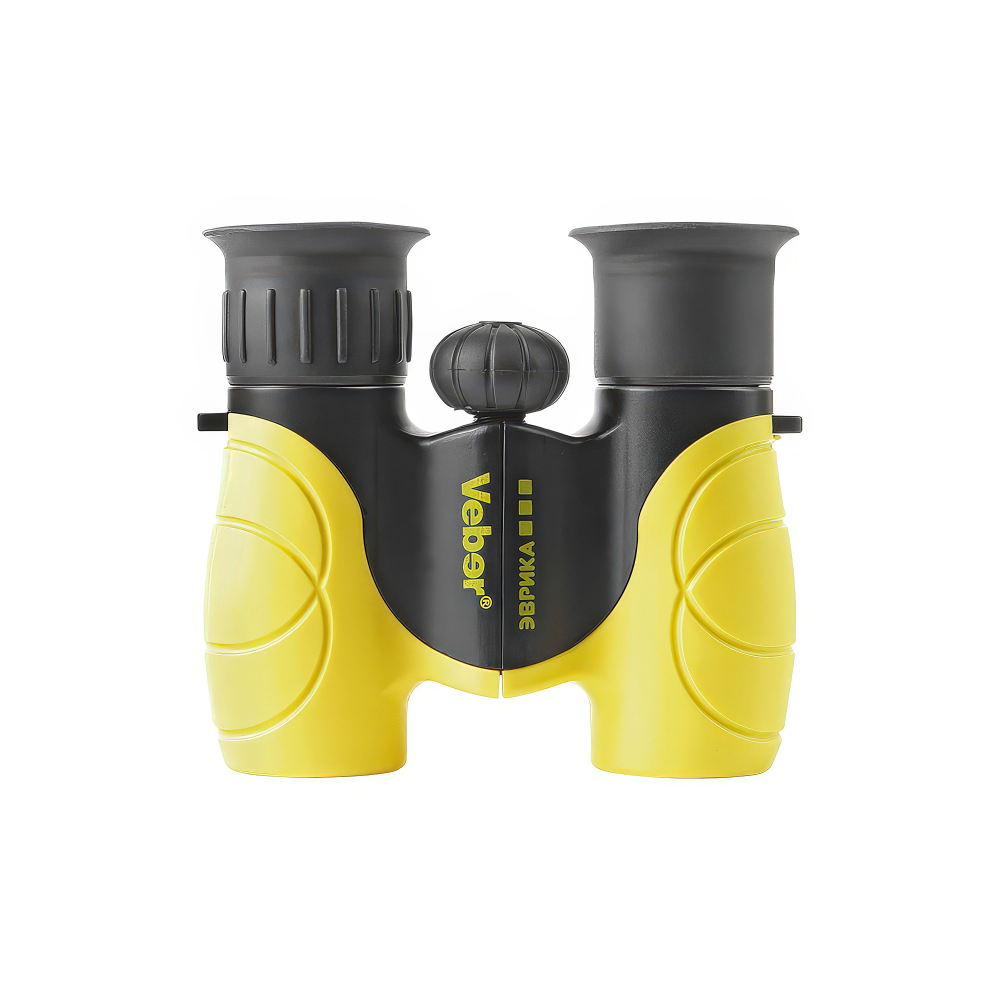 Бинокль детский Veber «Эврика» 6x21, желто-черный - Центральная фокусировка, мягкие наглазники