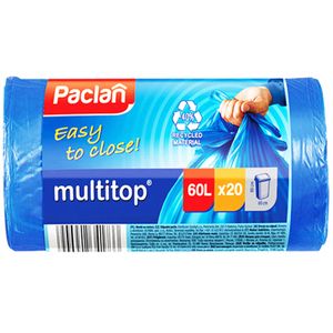 ПАКЕТЫ ДЛЯ МУСОРА PACLAN MULTI-TOP 60Х80СМ 60Л 20ШТ