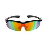 Очки спортивные солнцезащитные Bradex с 5 сменными линзами в чехле, черные